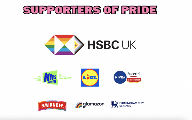 Campaigners are calling for Birmingham Pride to drop select corporate sponsors 